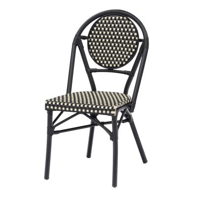 China Traditional Nordic Wicker Aluminum Outdoor Balcony Chair Garden Style Arm Aluminum PE Rattan Modern Chair for sale