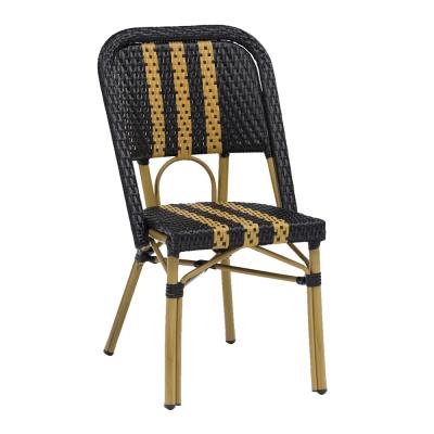 China Modern Leisure China Terrace Furniture Rattan Outdoor Aluminum Rattan Dining Chair for sale