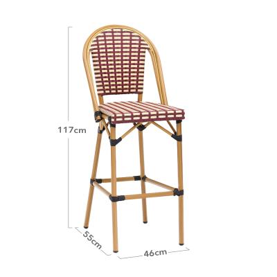 China High Quality Modern Furniture Supplier Plastic Rattan Stools Garden Chair Outdoor Plastic Chairs for sale