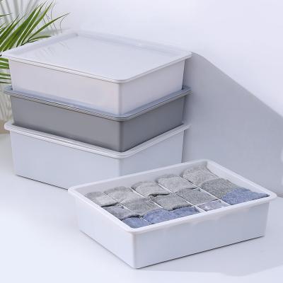 China Plastic 3 Sets Viable Underwear Underwear Bra Socks Panties Storage Boxes Organizers Cabinet Plastic Container Division Boxes for sale