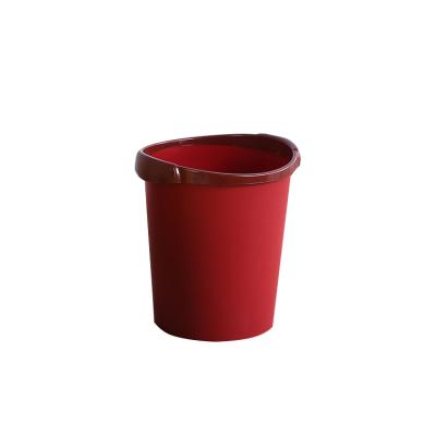 China China Sustainable Supplier Custom Waste Garbage Basket Round Home Large Waste Bin Plastic Garbage Bucket Trash Can for sale