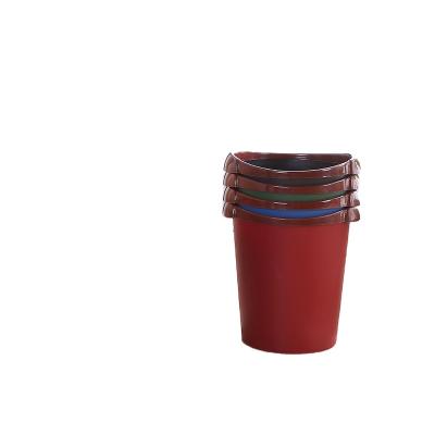 China 1111Round Waste Storage Bin Paper Dust Sustainable Office Bedroom Office Plastic Waste Container for sale