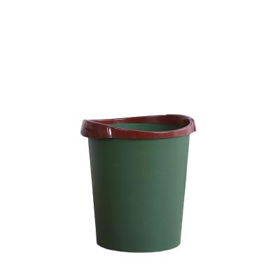 China Standard Size Sustainable Commercial Colored Indoor Decorative Plastic Waste Basket Trash Bin for sale