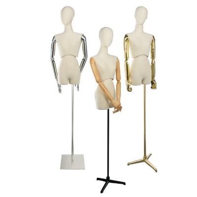 China Adjustable Female Mannequin Foam Body Mannequins For Ladies Garment Display Dress Form for sale