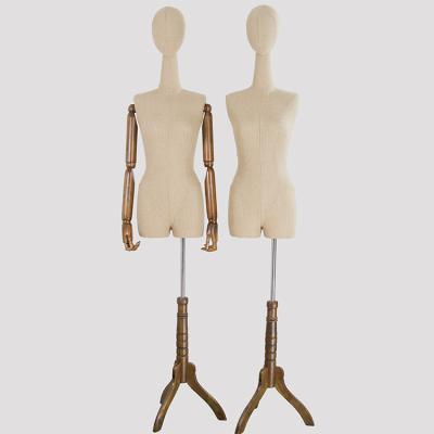 China Adjustable Wholesale Mannequin Female Dressmaker Dress Form Upper Body Dummy for sale