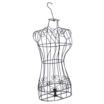 China Wholesale Adjustable Metal Art Famale Mannequin Steel Wire Dress Form Upper Body Dummy for sale