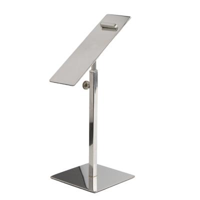 China Luxury shinning silver metal shoe display stand for shop 10*10cm for sale