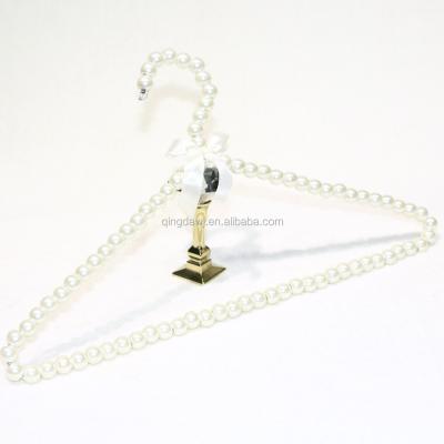 China DISPLAY fashion elegant pearl beaded dress hangers for clothes display for sale