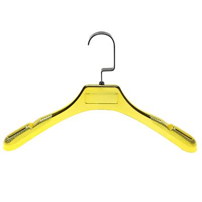 China DISPLAY Gold Yellow Plastic Hanger Electroplating Hanger for sale