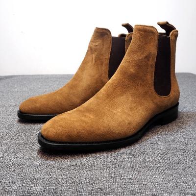 China Wholesale Disposable Men's Large Size Non-Slip Boots Fashion Suede High Top Boots In Stock for sale