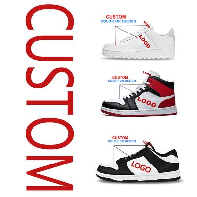 China New Product OEM Original Custom Design Rubber Shoe Genuine Leather Rubber Brand Shoes Mens Skateboard Basketball Shoes for sale