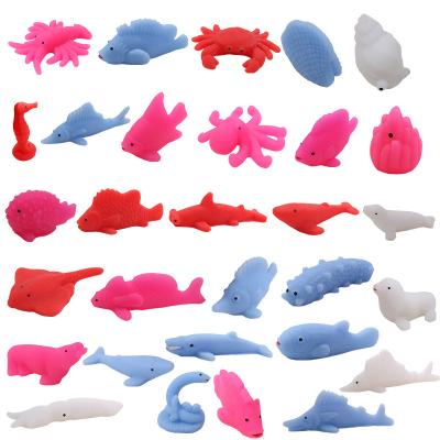 China Children (3-6 years old) Cross-border new Marine animal series Knead tpr toys Creative new strange vent relief toys Holiday gifts Boys girls for sale