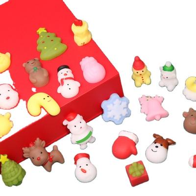 China Child (3-6 years) Christmas Kneading Calendar Mochi Animals Cute Interesting Creative Christmas fidget  toy christmas toy for sale