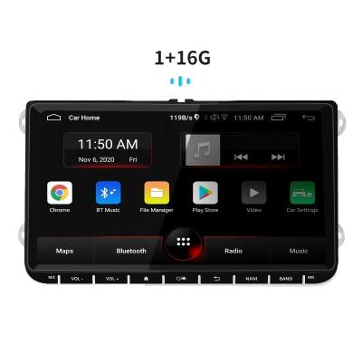 China Handsfree Car Radio 16G 2 Din 9 Inch Multimedia Player Android Car Stereo For Skoda for sale