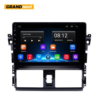 China Android Touch Screen Dual Din Android GPS+RADIO+BT+USB GRANDnavi 10 Inch Car Multimedia Player Car Stereo Gps For Toyota VIOS Yaris 2013-2017 for sale