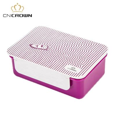 China Custom Copy Bento Compartment Lunch Box Set PP 1100Ml Microwavable Single Lock With Movable Divider for sale