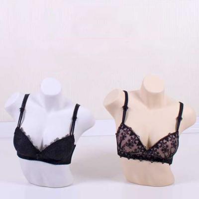 China Whosale Eco-friendly Plastic White Sexy Upper Body Lingerie Female Mannequin for sale