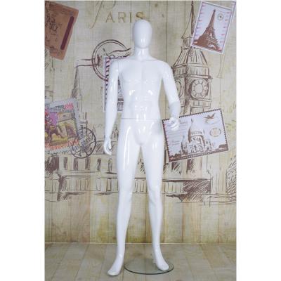 China 2019 Hot Sale Eco-friendly Glossy White Egg Head Full Body Ghost Mock Nude Male Mannequin for sale