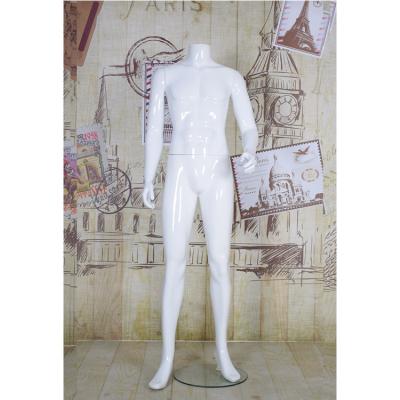 China Eco-friendly Hot Selling Full Body Fashion Sports Plastic Headless Glossy White Male Mannequins for sale