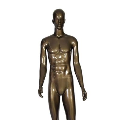 China Eco-friendly High End Bronze Body Window Model Dark Skin Male Mannequins Full Display Muscle Mannequins for sale