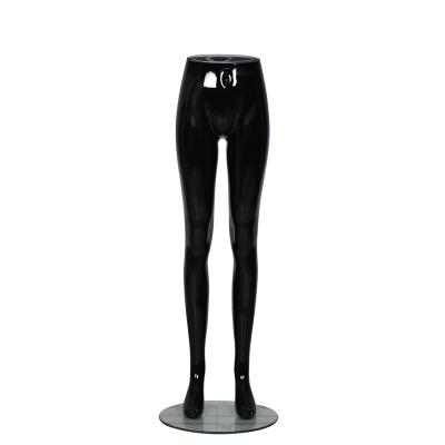 China Eco - Friendly Customize Glossy Black Plastics For Jeans Show Lower Body Female Legs Mannequin for sale