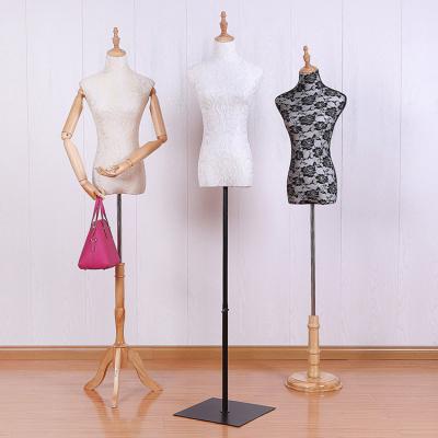 China Newest Fashion 2019 Upper Body Female Wedding Sexy Torso Bust Mannequin High End White Eco-friendly Lace Eco-friendly for sale