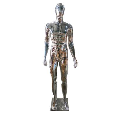 China Chrome Silver Male Mannequin Cheap Plastic Adjustable Body Eco-friendly Full Fashion Mannequin for sale