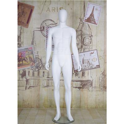 China Eco-friendly Free Store Forms Realistic Matte White Cloth Male Full Body Mannequin Of Sale Models for sale