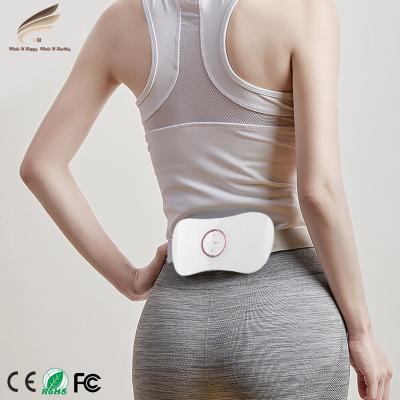 China Heating and Vibrating Mini Menstrual Heating Abdomen Massager Period Pain Relief Device Belt for Women Health Care Physiological Cramp for sale