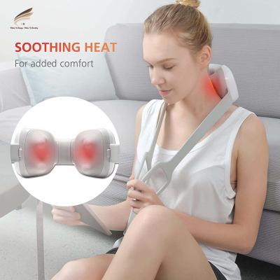 China Portable Rechargeable Battery Body Sports Relax Recovery Back Neck Arm Leg Massager Belt Heating Vibration Fitness Massager for sale