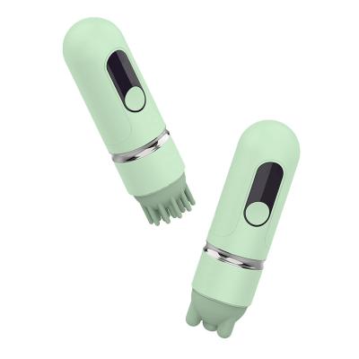 China Portable 3D Body Silicone Electric Pet Bath Massager Brush Vibration Prevent Hair Loss Relax Smart Head Body Scalp Massager for sale