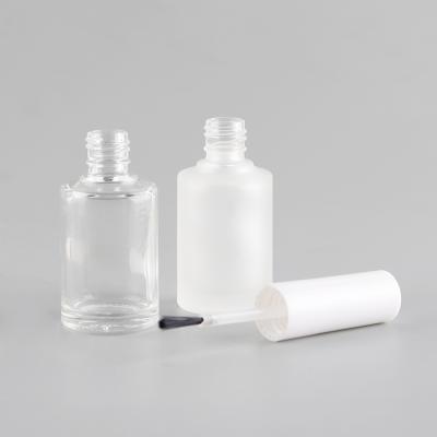 China Gift & Custom Luxury Round Craft Packaging 3ml 5ml 10ml 15ml Clear UV Gel Nail Polish Bottle for sale