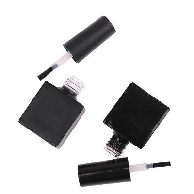 China Gift & Wholesale Refillable Small Square Empty Craft Bottle 10ml 15ml Empty Gel Polish With Brush Applicator for sale