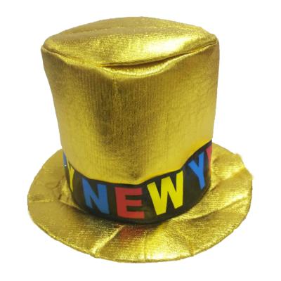 China High Quality Happy New Year Picture 2022 Hats Party Hot New Year's Eve Party Supplies Top Hat New for sale