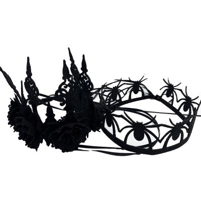 China 2022 New Fashionable Vintage Halloween Spider Headband Flower Hair Tie Accessories Decorations for sale