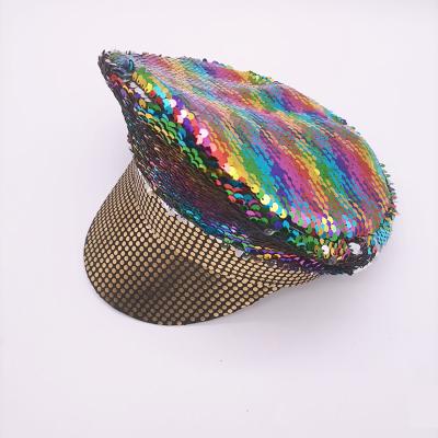 China Stylish Character Carnival Party Hat Headband Party Hats Sequin Police Hat For Party for sale