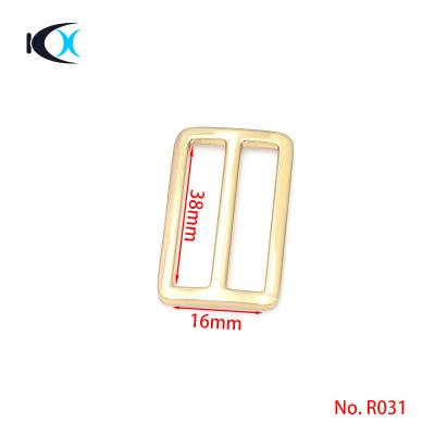 China Eco - Friendly Bag Hardware Accessories 38mm Metal Tri Glide Buckle Rectangle Slider Buckle for sale