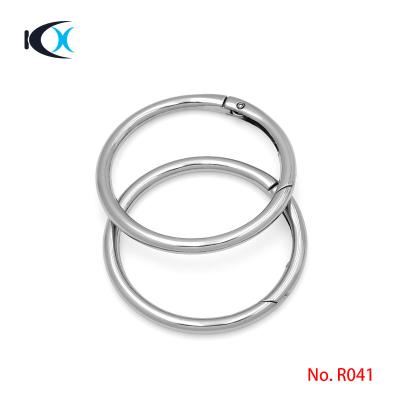 China 50mm Fashion Eco - Friendly Metal Opened Round Spring Ring for sale