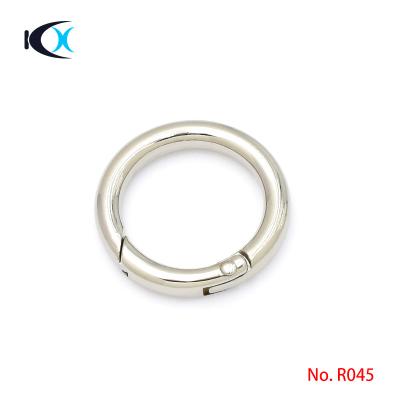 China High Quality Eco-friendly Bag Accessories Metal Spring Door O-ring Clasp Rings for sale