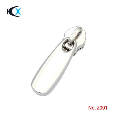 China Eco - Friendly Bag Hardware Netting Metal Zipper Slider Customized Zipper Pull For Bag for sale