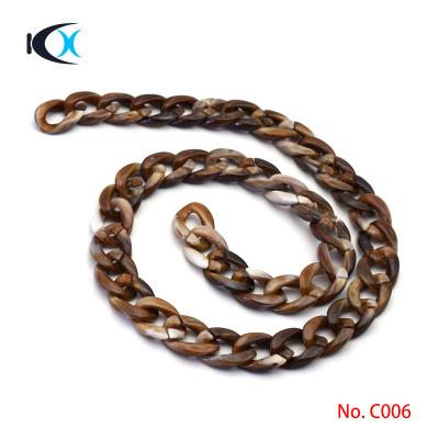 China Eco-friendly Chain Bag Acrylic Resin Necklace Jewelry Shoulder Strap Jewelry Accessories for sale