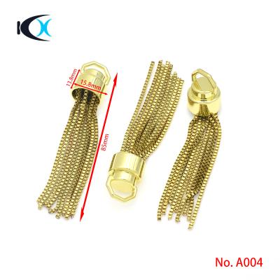 China Eco - Friendly Metal Gold Tassels For Handbag Hang for sale