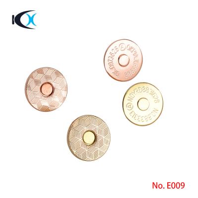 China Eco-friendly Clothes Metal Buttons 14mm Metal Magnet Button Fastener For Clothes Sewing for sale