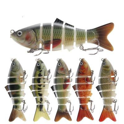 China Outdoor activities fishing Multi-segment bait hard 5 color 6 section 10cm20g sea fishing simulation lure bait for sale