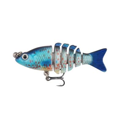 China Outdoor Activities Fishing Lure 4.7g Hot Sale 5.8cm Multi Joint With 3D Lure Eyes Sinking Minnow Baits for sale