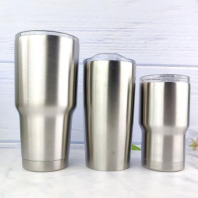 China Wholesale Business 15oz&20oz&30oz Stainless Steel Tumbler Mugs Tumbler With Lid And Straw Empty Coffee Mug for sale