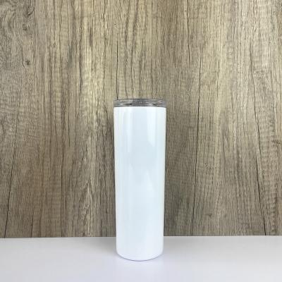 China PORTABLE Double Wall Vacuum Insulation Bottle Skinny 20oz Tumbler Sublimation Leakproof Tumblers Wholesale for sale