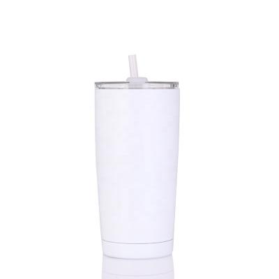 China Business 20OZ Double Walled Tumbler Sublimation Tumbler Cups In Bulk Tumbler With Lid And Straw for sale