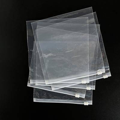 China Wholesale Clear Slider Bag Zipper Ziplock Bag Eco-friendly Recyclable Self-sufficient With Stock Original PE Packaging Bag STOCKLOT for sale