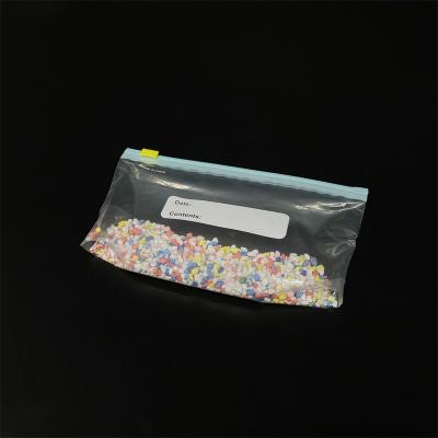 China Custom Wholesale Moisture-Proof Plastic Packaging Clear Bag Programmable LOGO Flashing Lights Zipper Lock Zipper Bag for sale